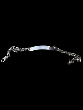 Minimalist Silver ID Bracelet